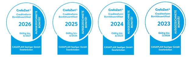 Casaplan Seeliger - Zertifikate