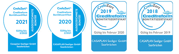 Casaplan Seeliger - Zertifikate